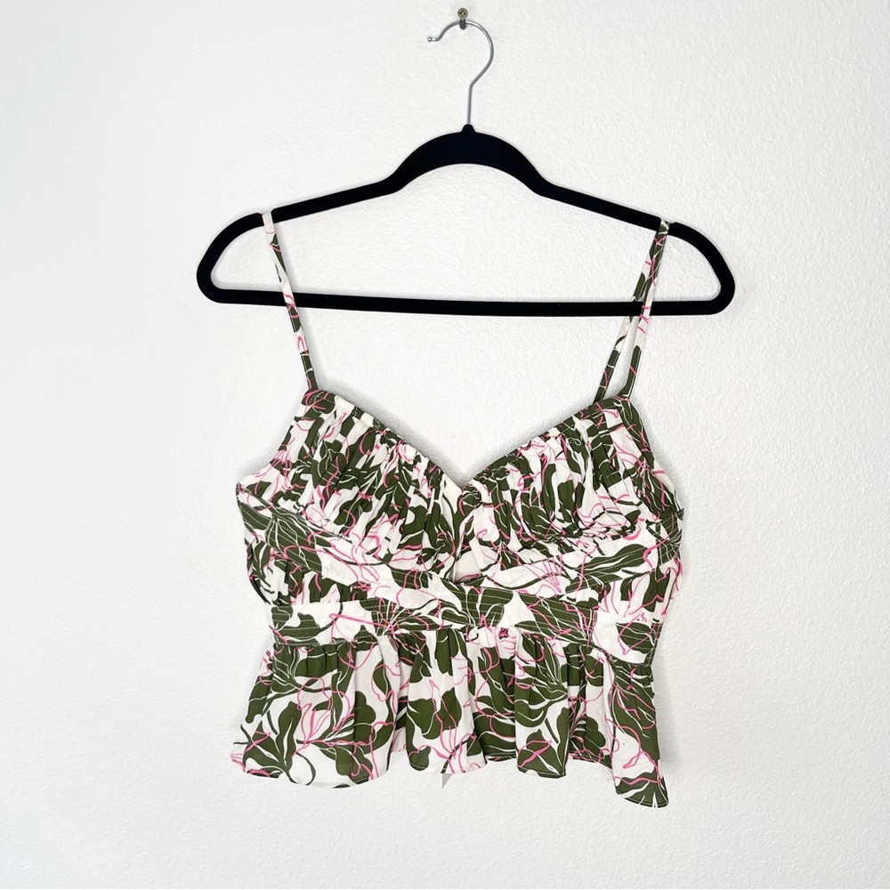 NWT Parker NWT Floral Print Peplum Cami Top Babydoll Fairy Size 6